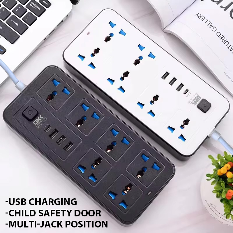 Soket listrik Multi Tap, colok - Power Strip Flat ulasan dan harga