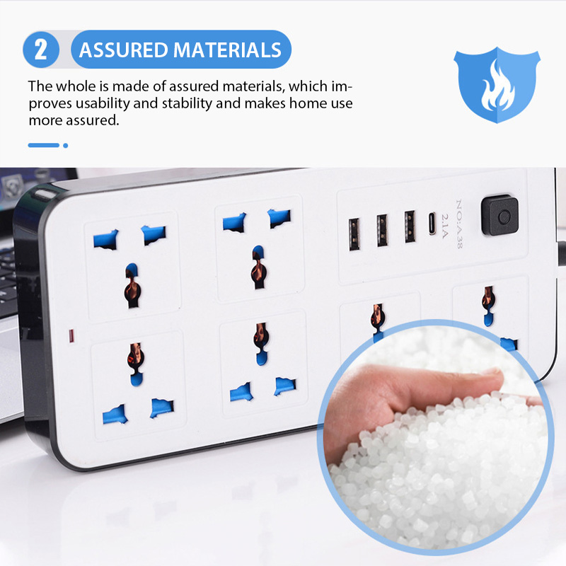 Soket listrik Multi Tap, colok - Power Strip Flat ulasan dan harga