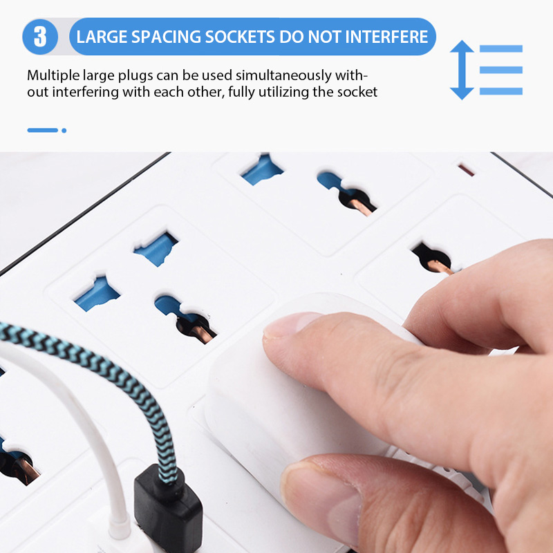 Soket listrik Multi Tap, colok - Power Strip Flat ulasan dan harga