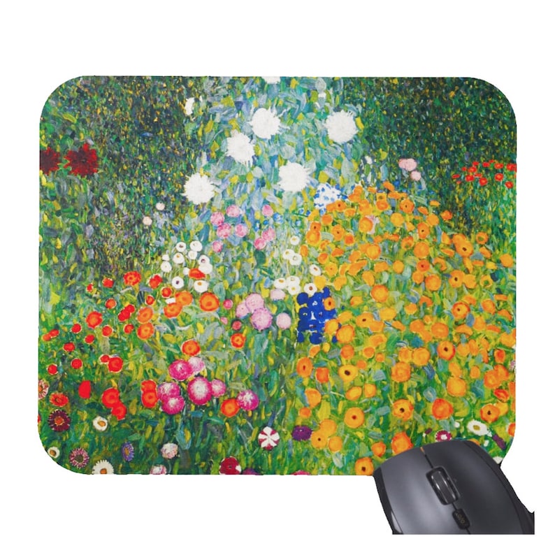 Gustav Klimt Bunga Floral Mous - Desk Setup Tech ulasan dan harga