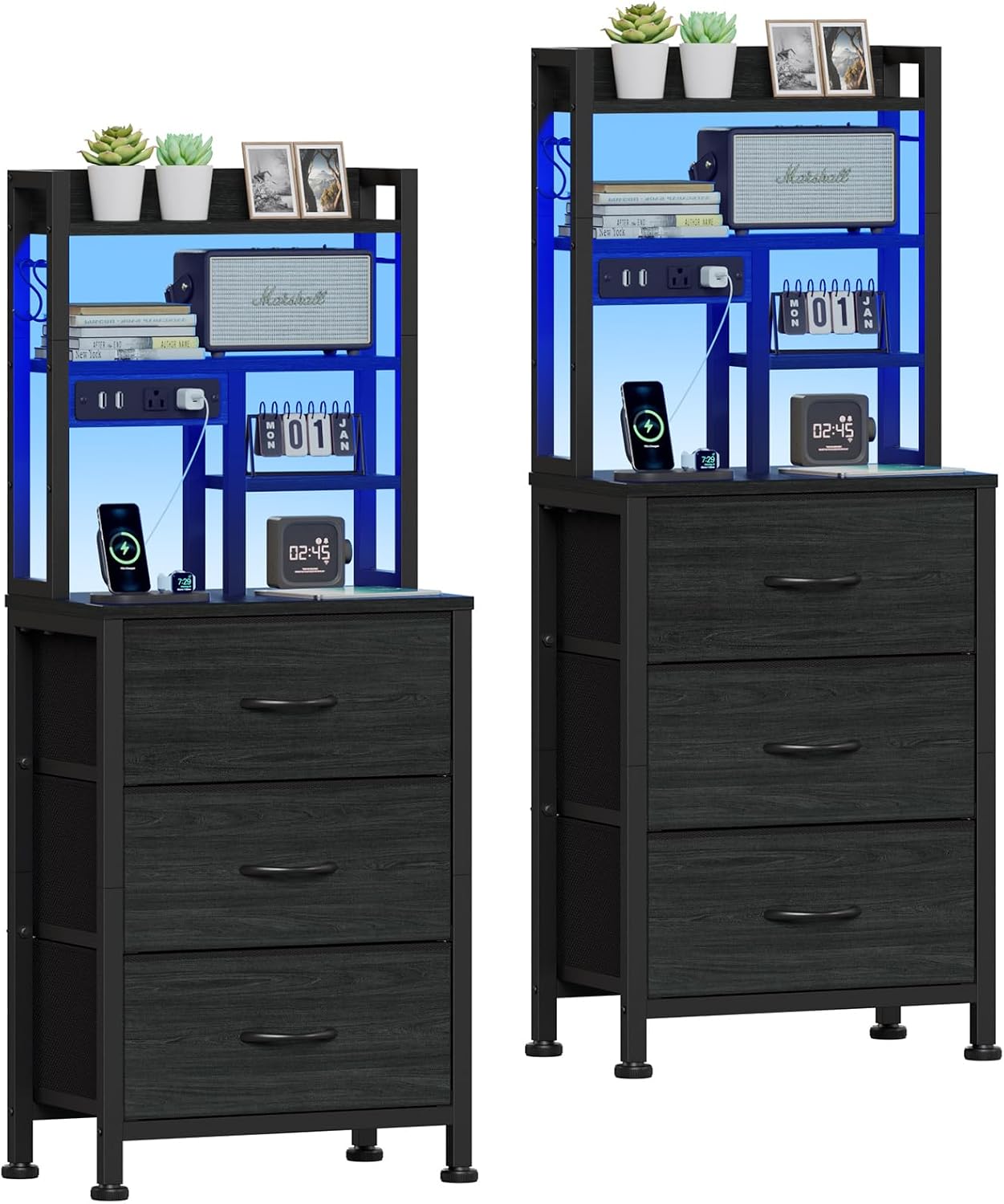 Set Meja Nakas 2 Buah, Meja Na - Desk Setup Oak ulasan dan harga