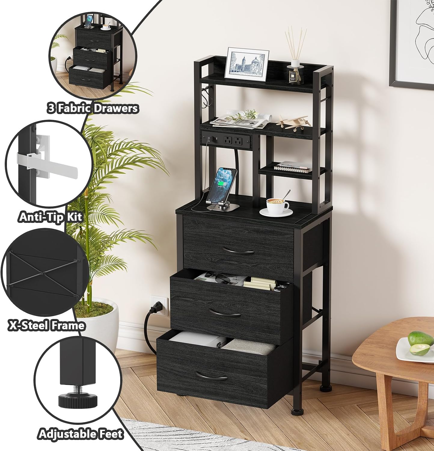 Set Meja Nakas 2 Buah, Meja Na - Desk Setup Oak ulasan dan harga