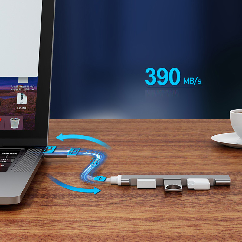 USB 3.0 TYPE-C 3.1 4 Port USB  - Desk Setup Usb Hub ulasan dan harga