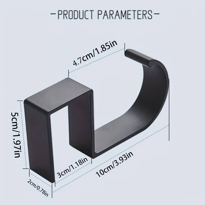 Pengatur Kait Meja Aluminium D - Desk Setup Black And White ulasan dan harga