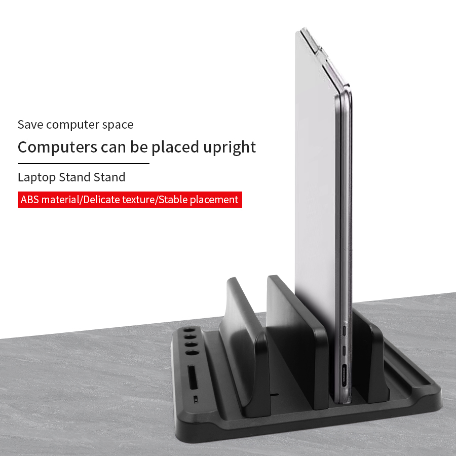 Dudukan Laptop Vertikal Plasti - Desk Setup Mac ulasan dan harga