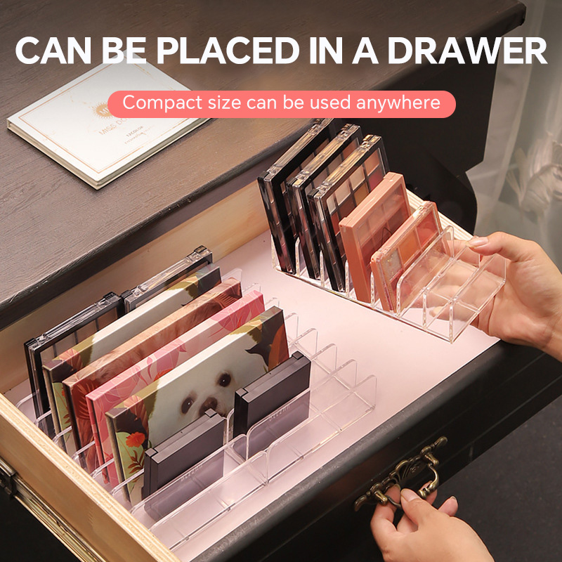 7 Grid Meja Akrilik Rak Kosmet - Desk Setup Shelf ulasan dan harga