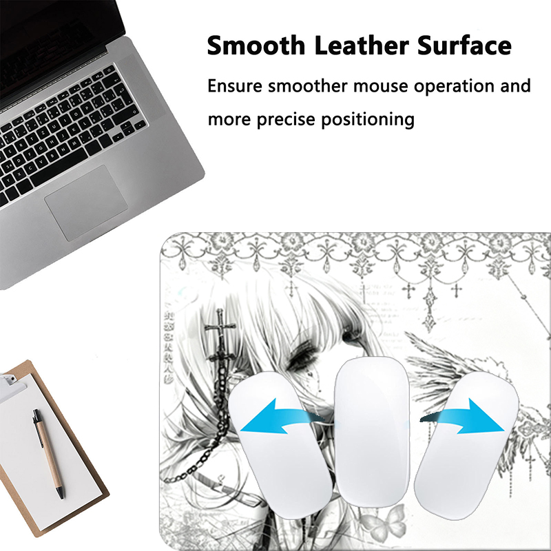 Alas Mouse Kulit Hitam Putih E - Desk Setup Carpet ulasan dan harga