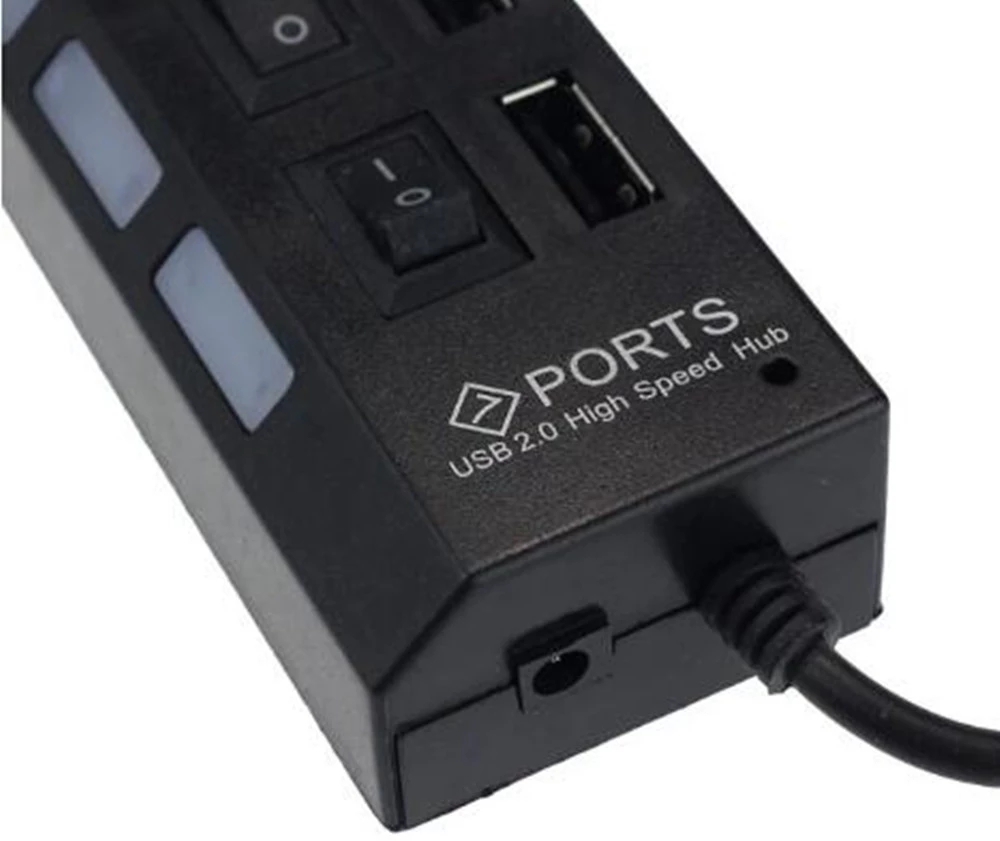 Pemisah Hub USB 2.0 7 Port unt - Desk Setup Usb Hub ulasan dan harga