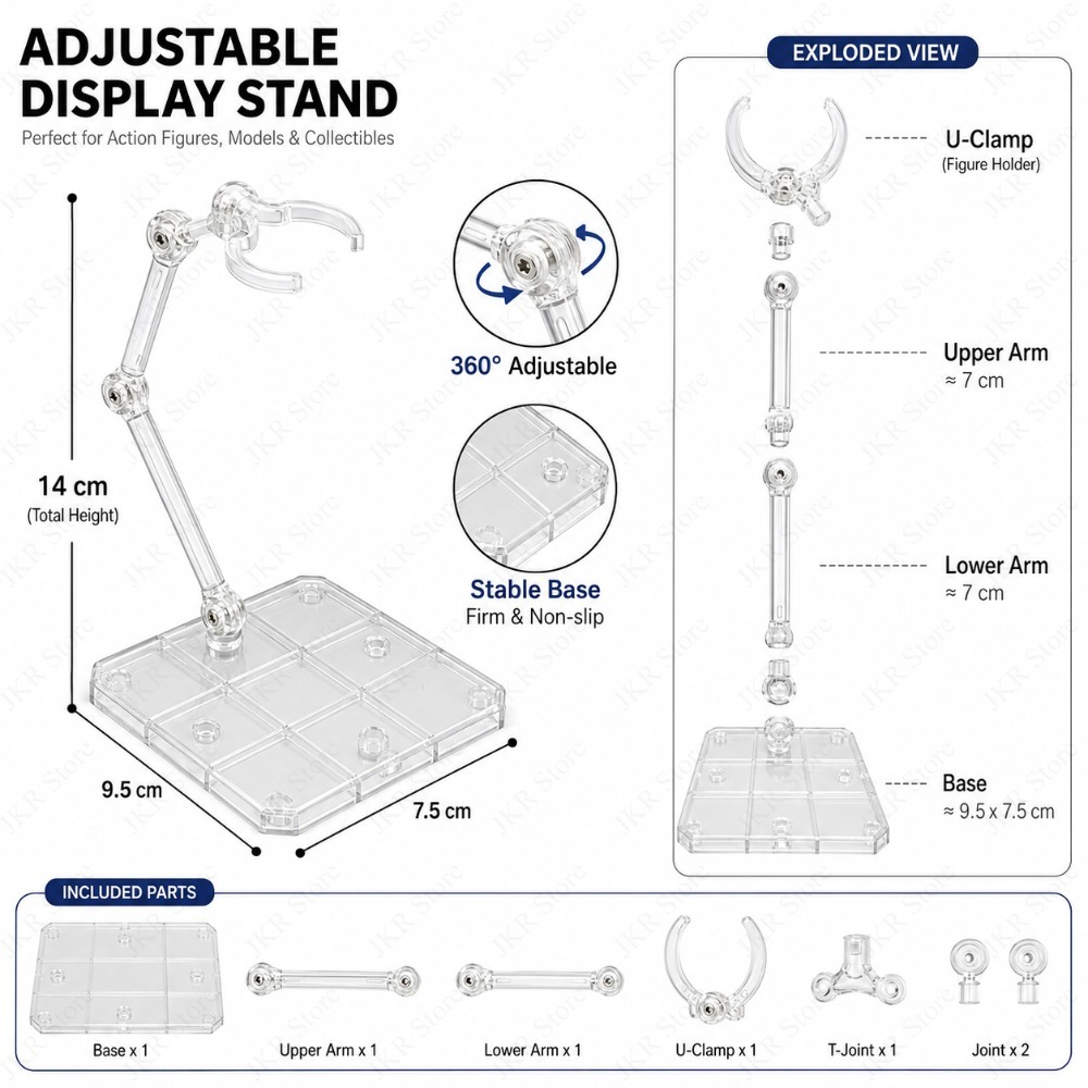 1/3/5/10 Buah Dudukan Figur Ak - Desk Setup Shelf ulasan dan harga
