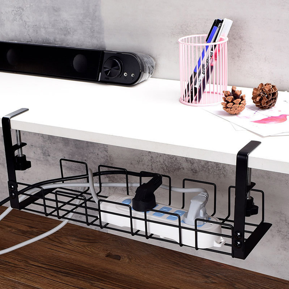 Kotak Pengelola kabel di bawah - Desk Setup Shelf ulasan dan harga