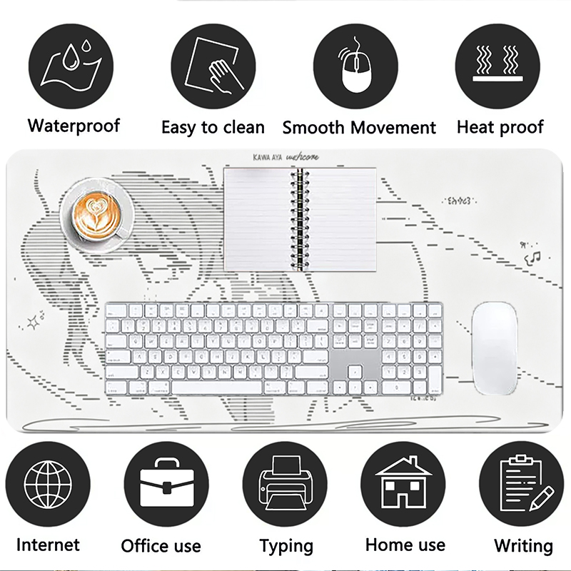 1 Buah Alas Mouse Kulit Anime  - Desk Setup Carpet ulasan dan harga