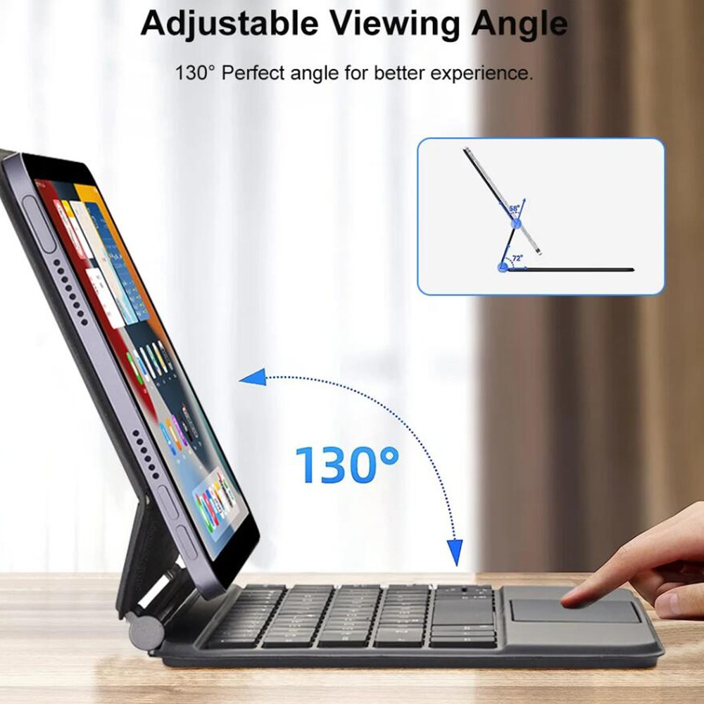 Casing Sentuh Keyboard Ajaib u - Desk Setup Ipad ulasan dan harga